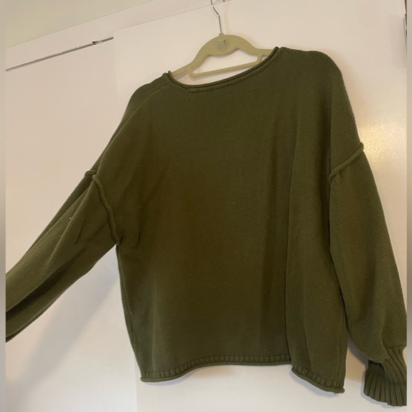 Madewell Size M Army Green Sweater - Picture 2 of 2